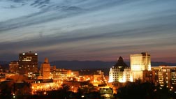 Asheville at night